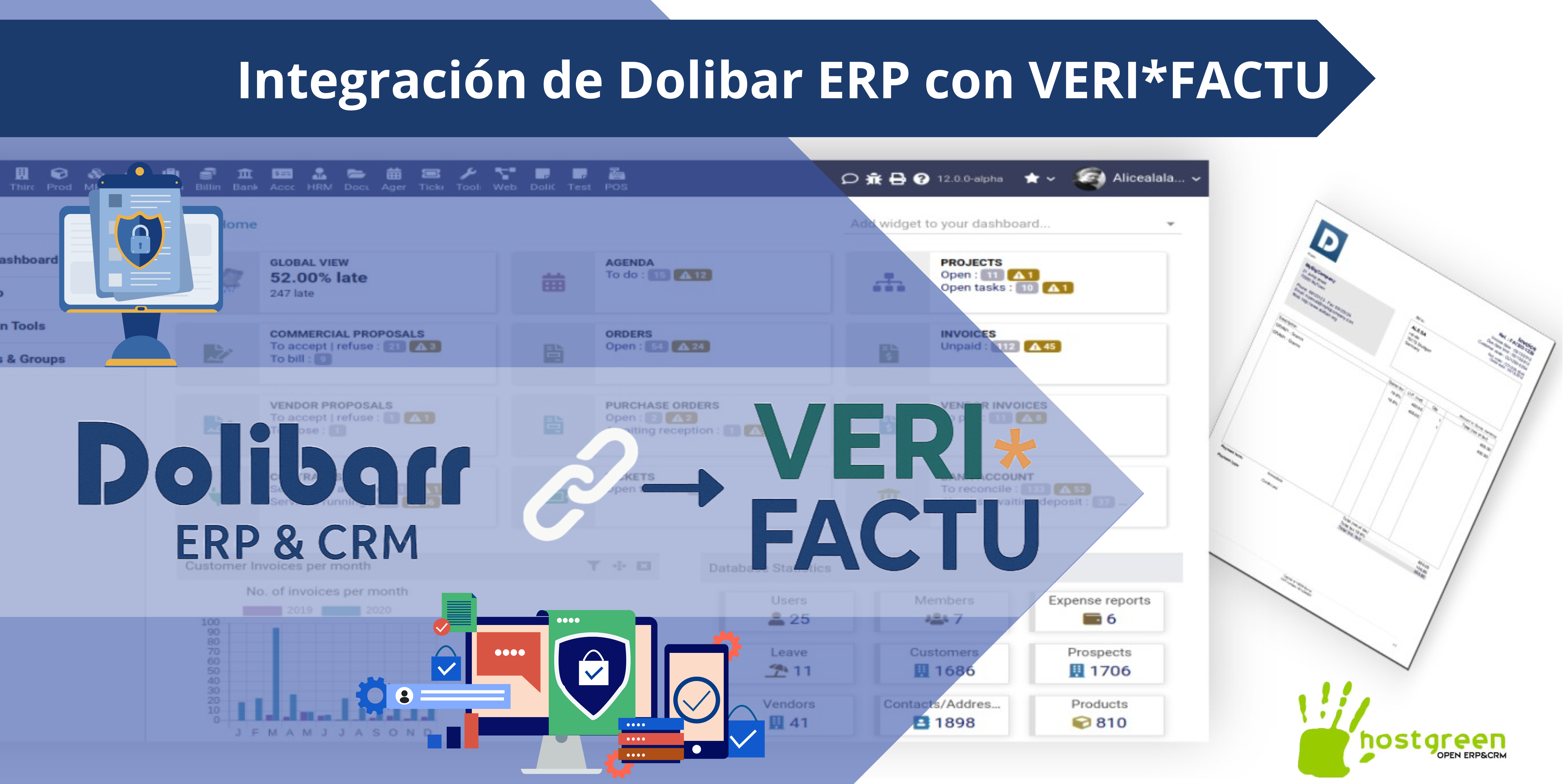 Integración de Dolibarr ERP con VERI*FACTU