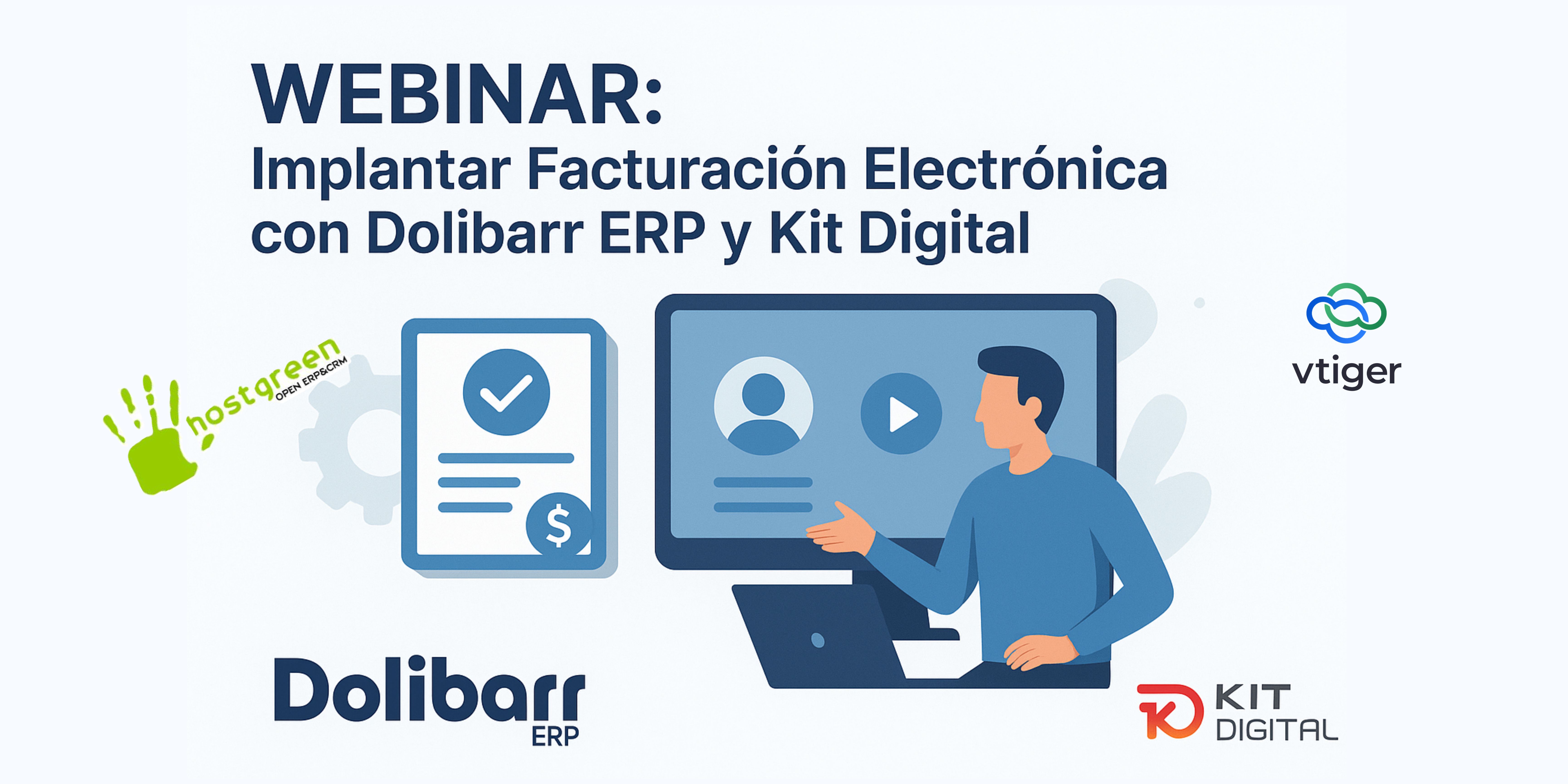 Webinar sobre Implantar Facturación Electrónica con Dolibarr ERP